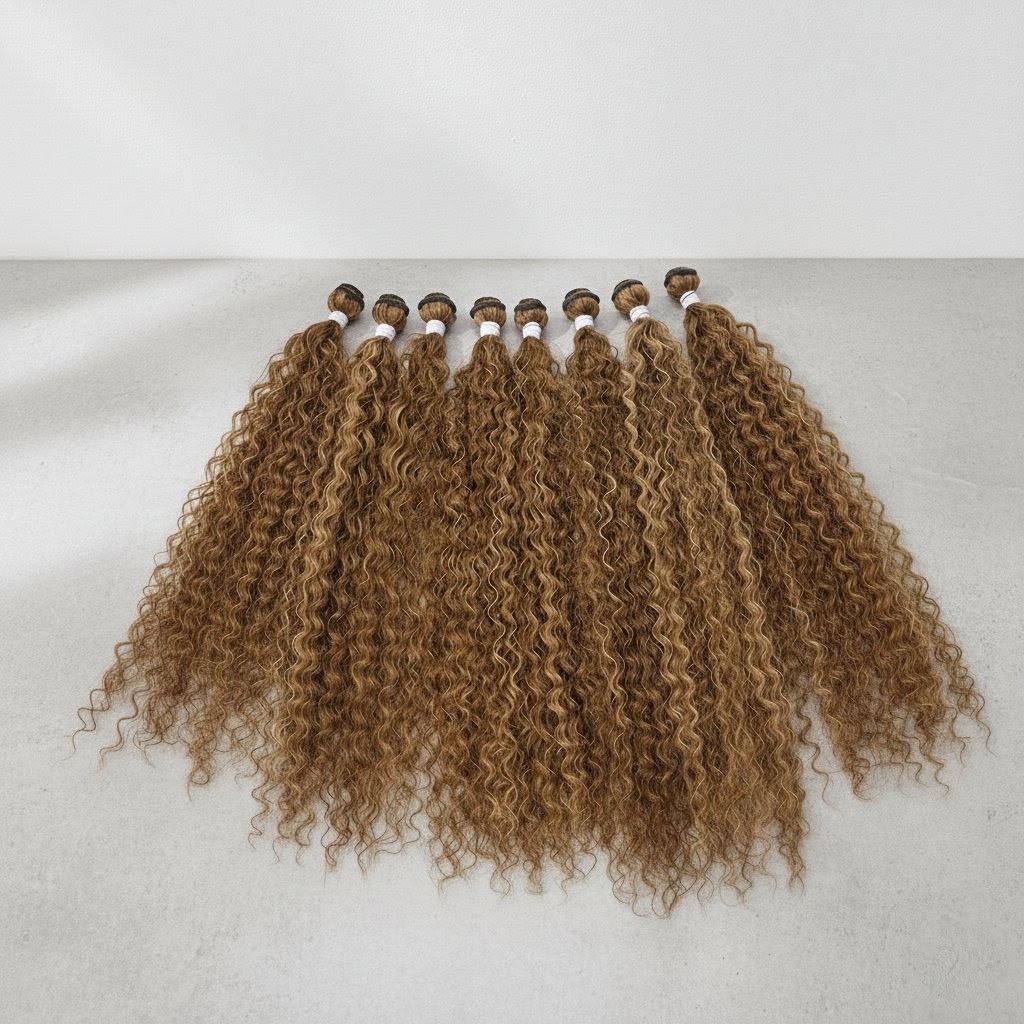 Tissage Biofibre Blond Miel 9 pièces